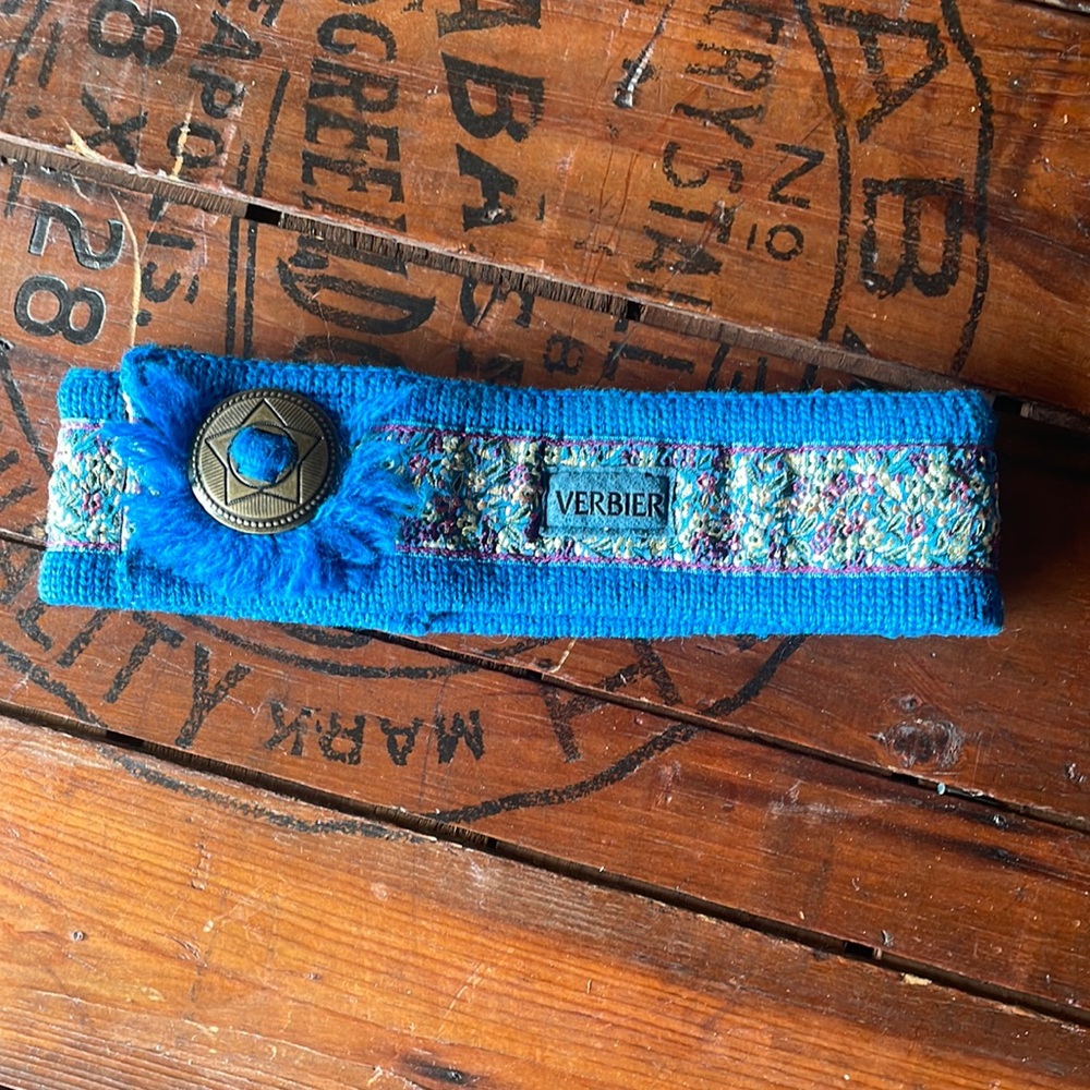 Vintage Verbier Adult 100% Wool/fleece-lined‎ Headband